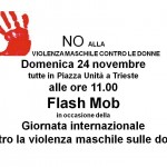 Flash mob – Giornata internazionale contro la violenza sulle donne Flash mob – Giornata internazionale contro la violenza sulle donne